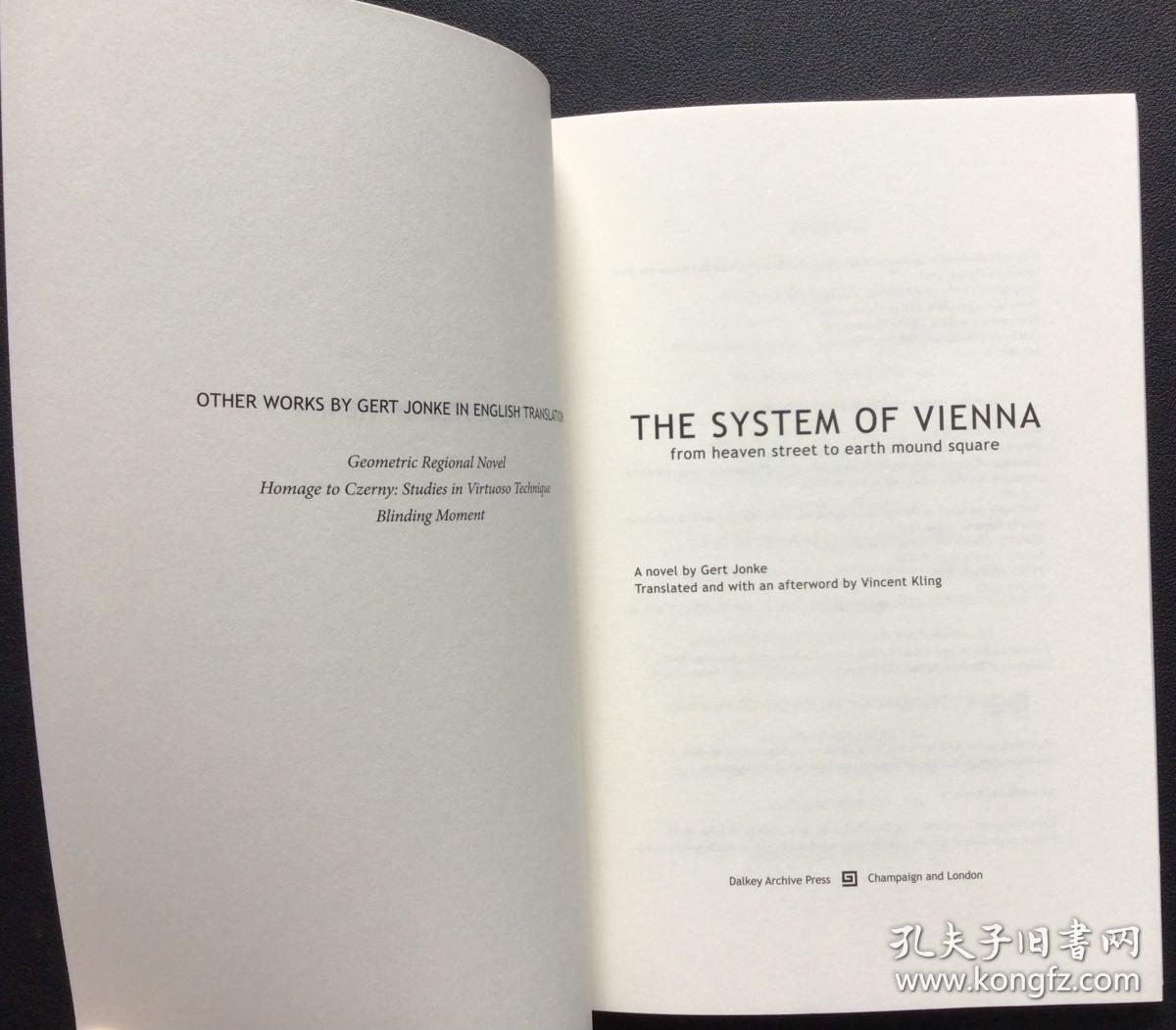 Gert Jonke《The System of Vienna: From Heaven Street to Earth Mound Square》