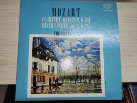 黑胶木唱片：MOZART CLARINET QUINTET,K.581 DIVERTIMENT in F.,K.247 members of THE VIENNA OCTET（001）