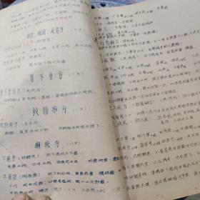 广州中医学院教职工献方特辑--1965年油印本欠缺46-49、54-58页，最后为80面