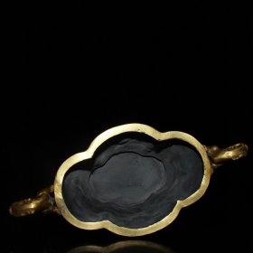 早期收藏 纯铜鎏金景泰蓝掐丝竹节熏香炉摆件 做工精细 品相如图 尺寸：长20厘米 宽8厘米 高15.5厘米 重1007克左右