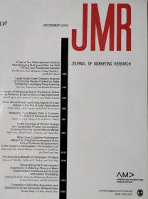 Journal of marketing research（市场营销研究杂志） 
1、从1964年到2019年，每期都有，本价格是每期的价格
2、下单前先沟通，谈好哪一期后再下单