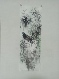 竹林幽禽图