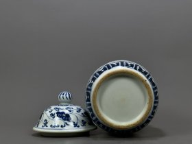 明宣德青花龙纹参罐32/16厘米