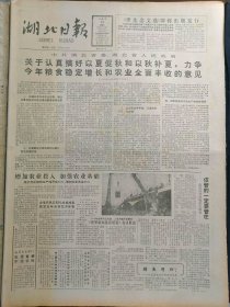 湖北日报1988年4月16日：【江汉桥扩宽工程——江汉慢车道桥合龙，有照片；】~（版面齐全，放心购买）。