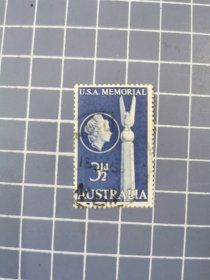澳大利亚信销邮票1955年澳大利亚与美国的友谊