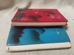 八十年代日记本不同颜色两本合售 收藏杂项