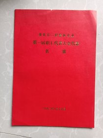 遵化市二轻集体企业第一届职工代表大会代表名册