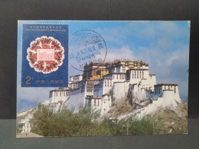J176 西藏小型张 极限片