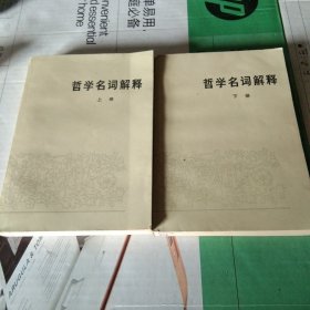 哲学名词解释 上下(增订本)