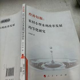 查补短板：农村小型水利改革发展均等化研究