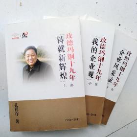 玫德玛钢十九年 企业风采录 平阴县著名企业家孔祥存先生著作（上中下全套）