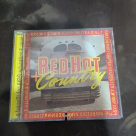 原版打口CD碟片:RED HOT +COUNTRY (盒子和碟片上都有锯口 ）