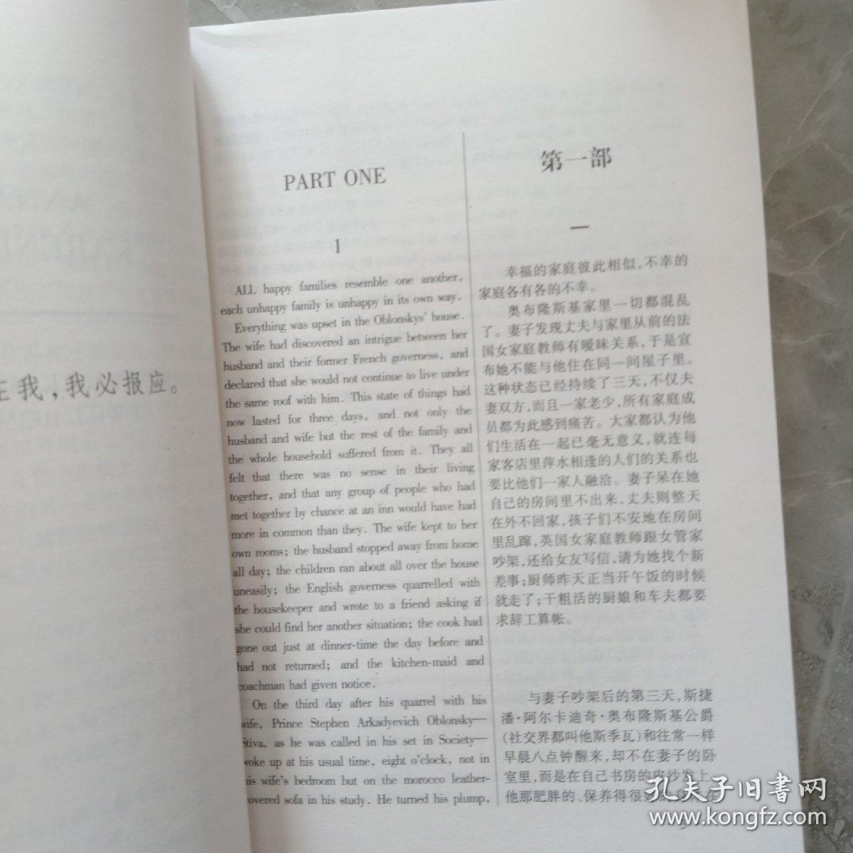 安娜，卡列尼娜，上下册