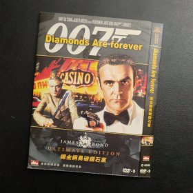 【007之金刚钻】DVD9电影，一区终极版，内外封电影海报+国语配音+95新无划痕 满50包邮