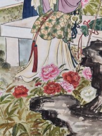 黄均 66*37cm，软片 黄均（1914-2011年），著名工笔人物画画家、美术教育家。黄均自幼酷爱绘画。新中国成立后，黄均先后担任中央美术学院讲师、副教授、教授。