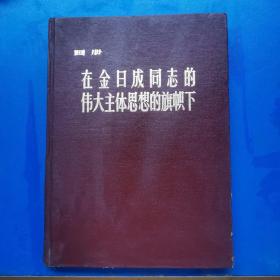 在金曰成同志的伟大主体思想的旗帖下，画册