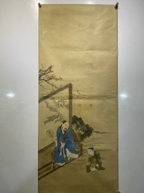 保真:清代佚名手绘 煮茶图