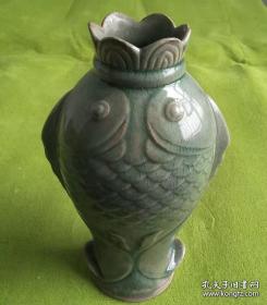 元龙泉窑鱼型瓶（图片釉色与实物一致）