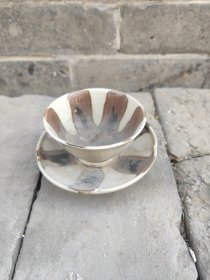 定窑茶碗手绘 246元