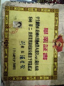 1962年武汉铁路职工技术学校，毕业证，特色