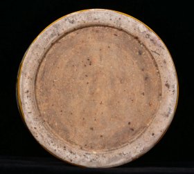 明宣德年黄釉青花花鸟纹梅瓶31*21厘米