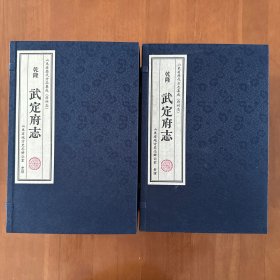 乾隆武定府志 2函20册全 宣纸线装