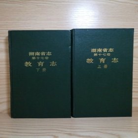 湖南省志 第十七卷 教育志 上下册