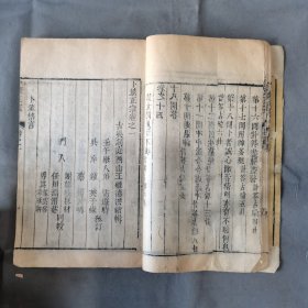 清中期木刻占卜资料成套古籍 嘉慶庚申重鐫 本堂梓行 林屋山人王洪緒輯 卜筮正宗 十四卷 六册一函一套全（卷二末两页有残，其余全）