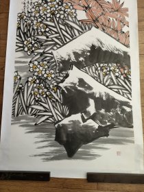 刘铁奇，笔名铁骑，字大可，斋号丹青山房，1961年出生于北京。先后毕业及进修于中央美院、北京画院、清华美院高研班。师从钱绍武、戴泽、陈伟生、洪波、崔子强、石齐、李志向、秦英豪诸名家。现为中美协会员，北京市美术家协会理事、房山区美术家协会副主席，北京市书法家协会会员，中国楹联学会非遗文化研究院副院长，北京人书画研究院副院长。画芯尺寸:70x137.5(cm)，己托底，手绘保真。(45470#)