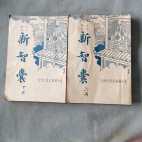 民国平装少年模范资料  中華民國二十四年 上海大達圖書供應社出版 周健人發行 元和宋宗元編纂 新智囊 二十卷 洋装两册一套全