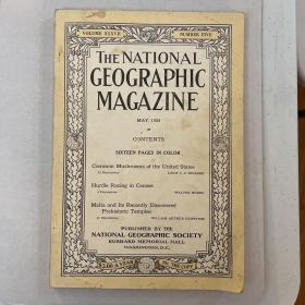 现货 national geographic美国国家地理1920年5月美国的菌类（蘑菇），独木舟障碍赛，马耳他及其新发现的史前庙宇