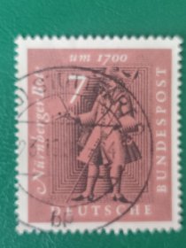 德国邮票 西德1961年信使 1全销