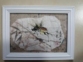 手绘国画昆虫蜂