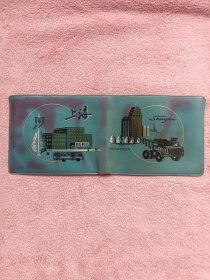 上海皮塑廠飞燕牌老式塑料钱包，展开尺寸如图