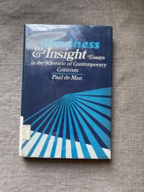 Blindness and Insight: Essays in the Rhetoric of Contemporary Criticism 盲识与洞见 保罗·德曼作品【牛津大学出版社精装本，英文版】馆藏书