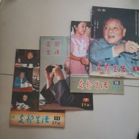 山东支部生活1986年第1，3，7，11期（有订眼，品相好）