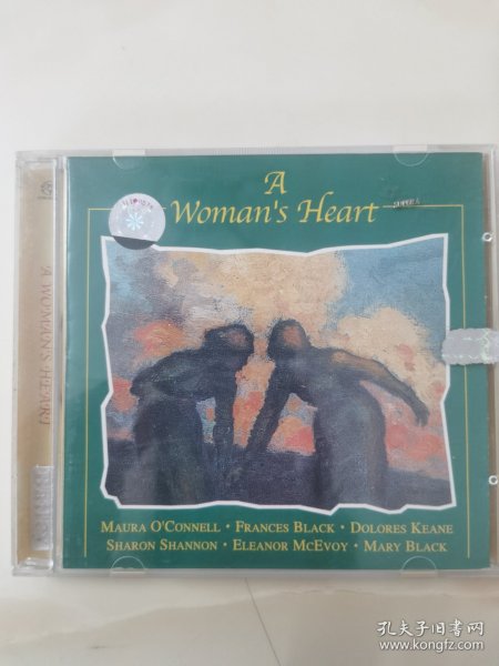 外文发烧CD: 发烧友至爱女声《A WOMAN S HEART 》（女人心）/ 爱尔兰民谣 六位著名女星演唱 / 碟片全新 首首好听 / 百利唱片出品 / 引进版 正版 / 有歌词页 / 单碟装