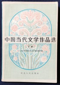 中國當代文學作品選.下冊