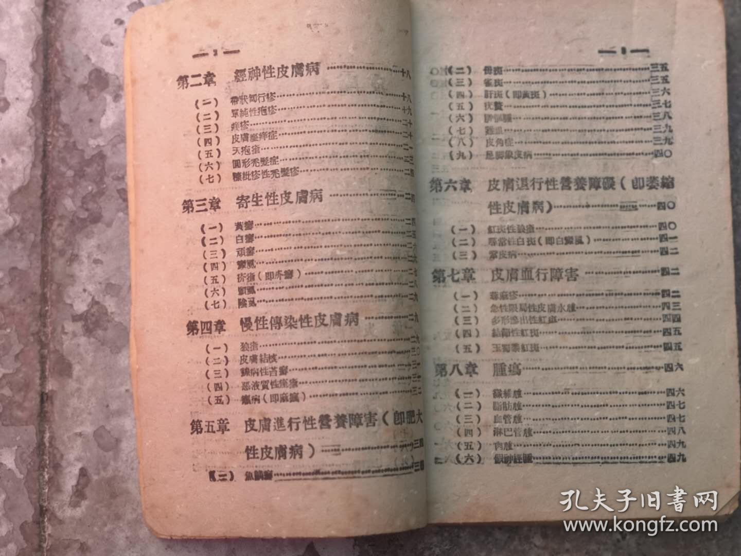 晋冀鲁豫军区卫生部翻印的（皮膚花柳病学），是边区老土纸医学书，详细介绍了皮肤病和花柳病的各种疾病及治疗方法，资料珍贵难得，包老保真，品相如图！