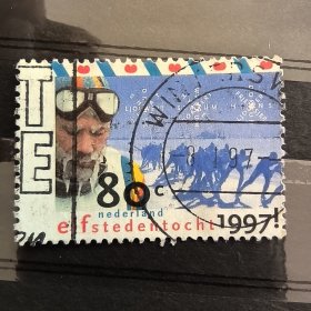 Hl301外国邮票荷兰1997年体育 越野滑雪锦标赛 信销 1全 邮戳随机