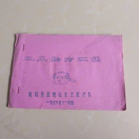 土单验方汇编: 1976年油印看图