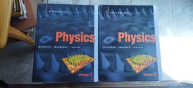 英文原版：物理  第五版   Physics  FIFTH EDITION   1-2  两册合售（各册书内页均有少量笔记及勾画  介意慎拍   硬精装大16开   2002年印行   有描述有清晰书影供参考）