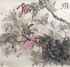 中美协会员荆贵家1  
槐花作品  68*68cm