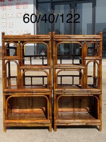 班竹茶水柜，纯手工编制，纯班竹，竹榫卯结构耐用雅室必备