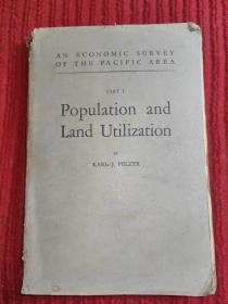 An Econmic Survey of the Pacific ARea--- Part 1  :Population and lLand Utilization【国立中央大学馆藏书。藏书票一枚】