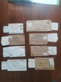 80年代初挂号信实寄封8亇，均带有原信函。