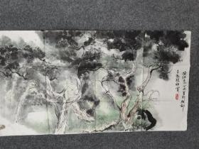 四川著名画家，黄纯尧山水画作品一副