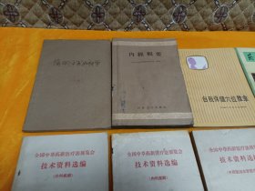 《简明中医妇科学》《内经辑要》《自我保健穴位推拿》《药補和食補》《全国中草药新医疗法展览会技术资料选编~内科疾病 外科疾病 中西医结合新医疗法3本》《砂眼和砂眼并发症中医疗法》～8本合售