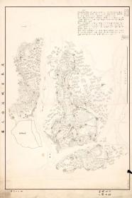古地图1883 广东省城近傍之图。纸本大小87.64*58.47厘米。宣纸艺术微喷复制。