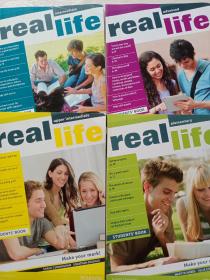 RealLifeElementaryStudents’Book、RealLifeUpperIntermediatestudents’Book、RealLifeAdvancedStudents’Book、RealLifeIntermediatestudents’Book 四本合售